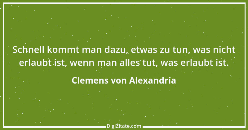 Zitat von Clemens von Alexandria 3