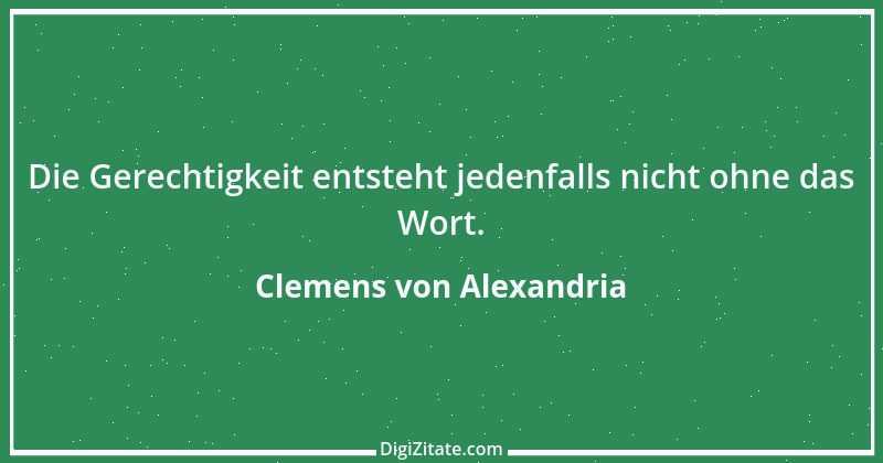 Zitat von Clemens von Alexandria 4