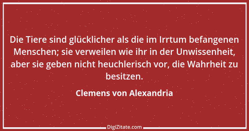 Zitat von Clemens von Alexandria 5