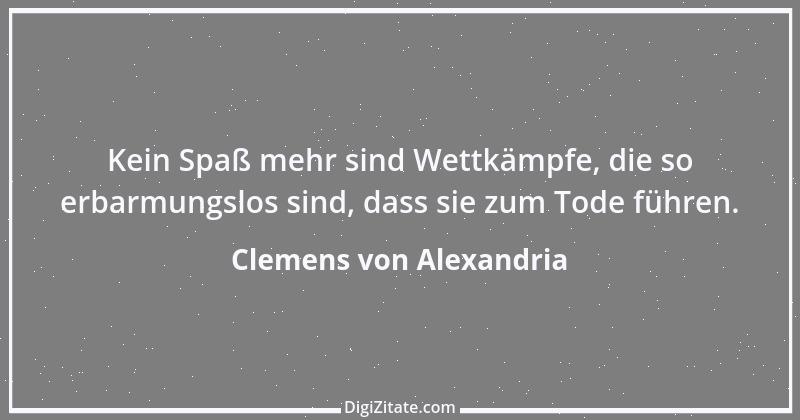 Zitat von Clemens von Alexandria 6