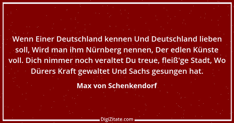 Zitat von Max von Schenkendorf 5