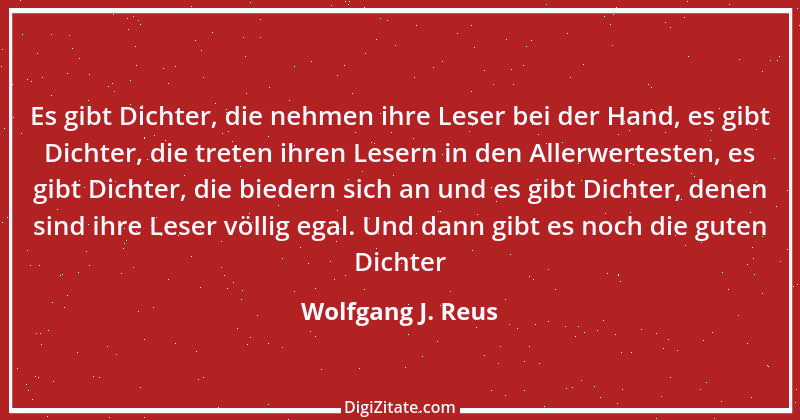 Zitat von Wolfgang J. Reus 189