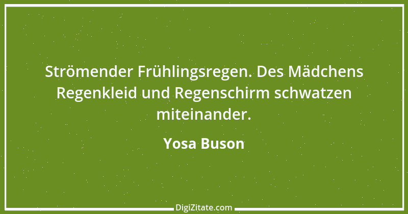 Zitat von Yosa Buson 5