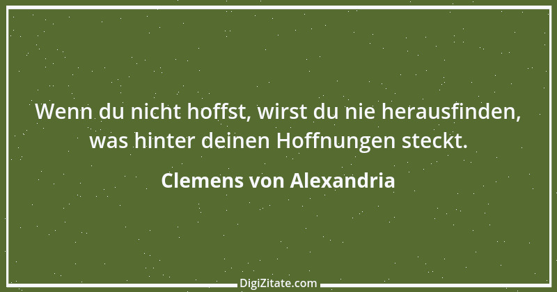 Zitat von Clemens von Alexandria 7