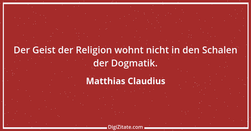 Zitat von Matthias Claudius 48