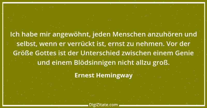 Zitat von Ernest Hemingway 16