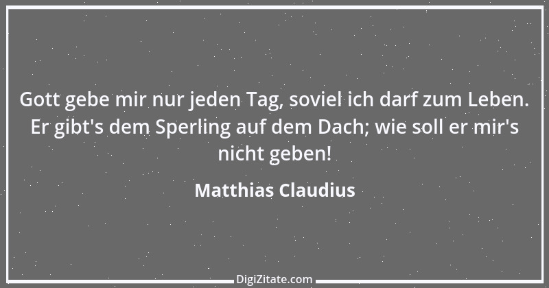 Zitat von Matthias Claudius 49