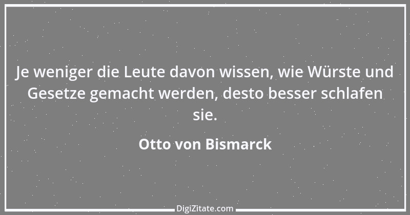 Zitat von Otto von Bismarck 50