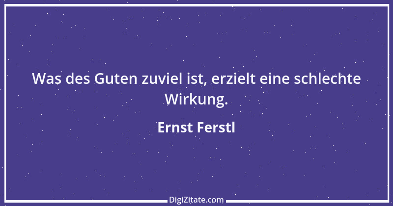 Zitat von Ernst Ferstl 1795