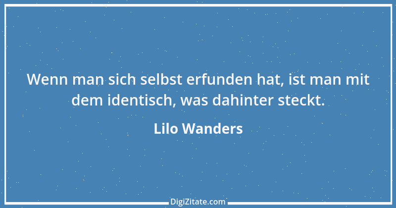 Zitat von Lilo Wanders 1