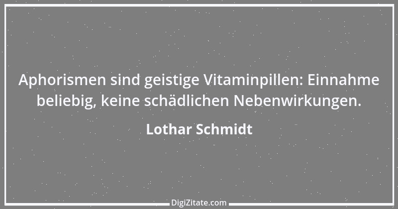 Zitat von Lothar Schmidt 50