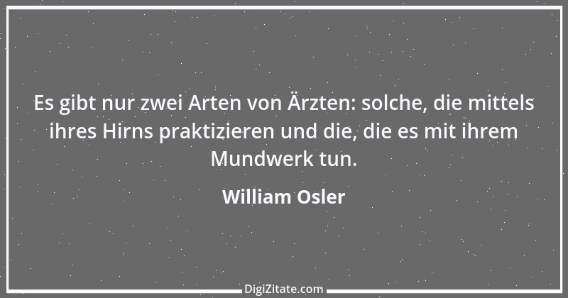 Zitat von William Osler 3