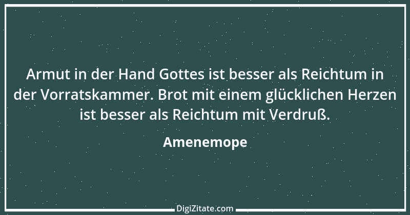 Zitat von Amenemope 1