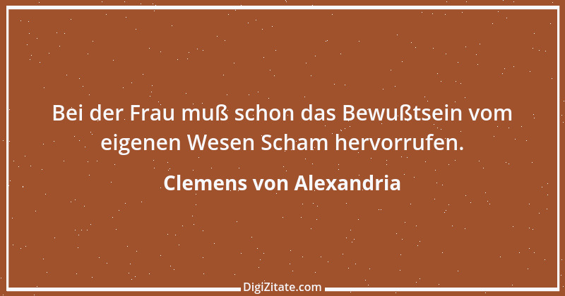 Zitat von Clemens von Alexandria 12