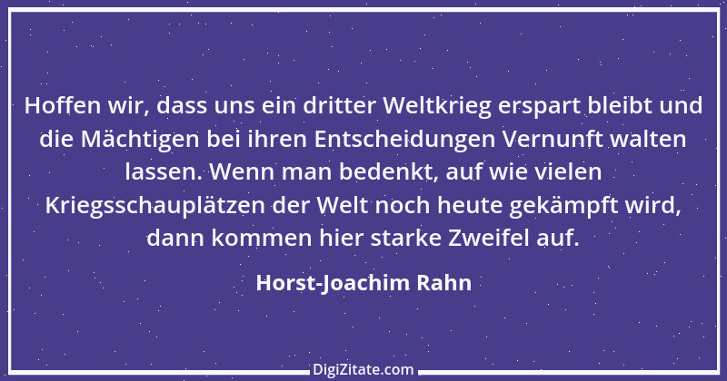 Zitat von Horst-Joachim Rahn 36