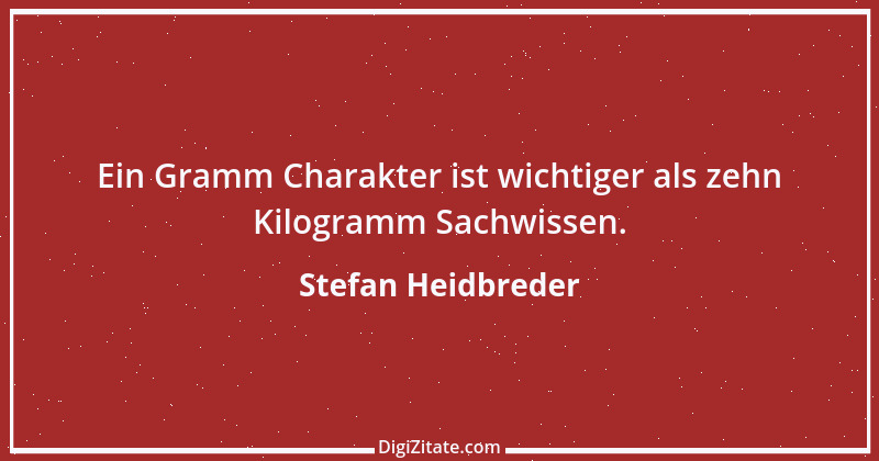 Zitat von Stefan Heidbreder 1