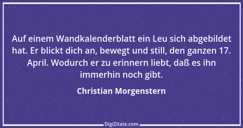 Zitat von Christian Morgenstern 312