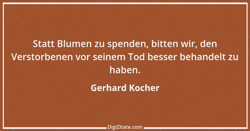 Zitat von Gerhard Kocher 298