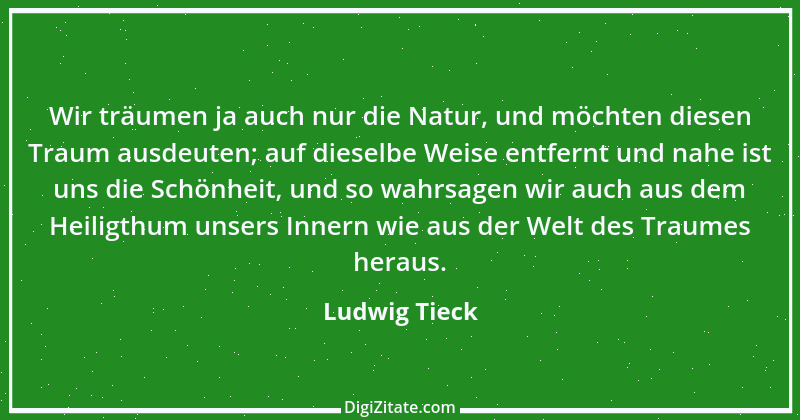 Zitat von Ludwig Tieck 43