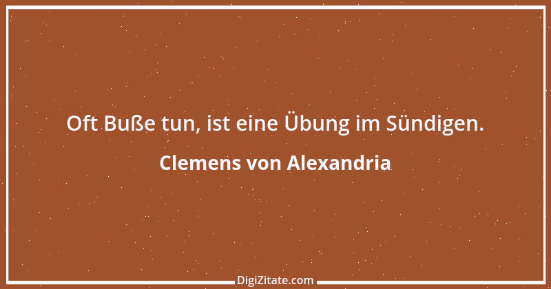 Zitat von Clemens von Alexandria 13