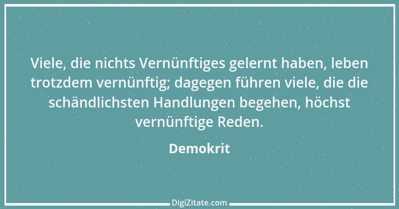 Zitat von Demokrit 60