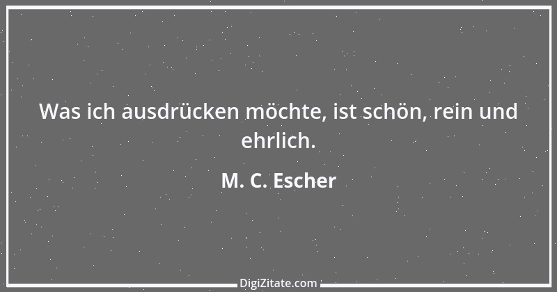 Zitat von M. C. Escher 2