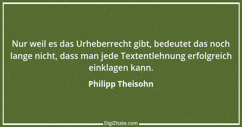 Zitat von Philipp Theisohn 1