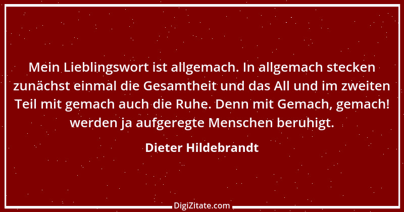 Zitat von Dieter Hildebrandt 34