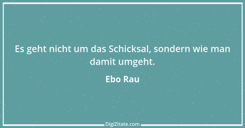 Zitat von Ebo Rau 110