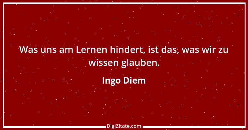 Zitat von Ingo Diem 1