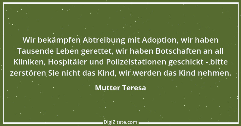 Zitat von Mutter Teresa 18