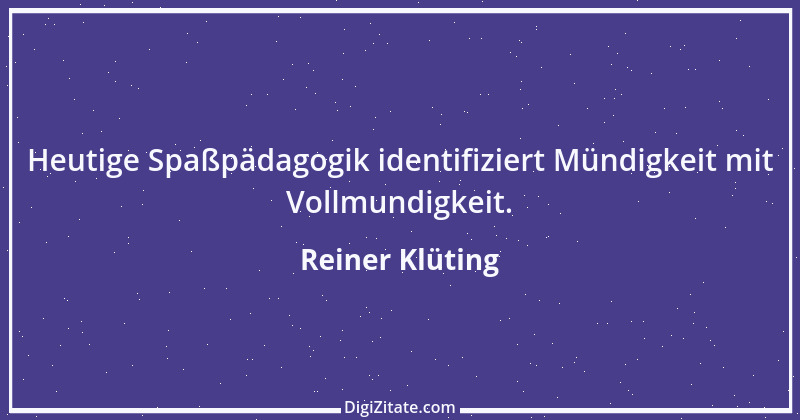 Zitat von Reiner Klüting 137