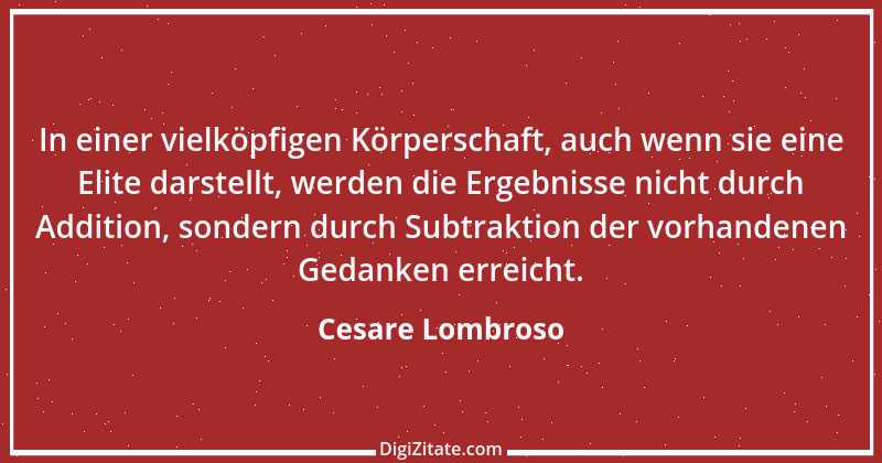 Zitat von Cesare Lombroso 2