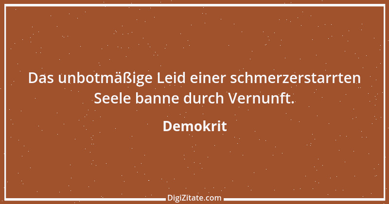 Zitat von Demokrit 62