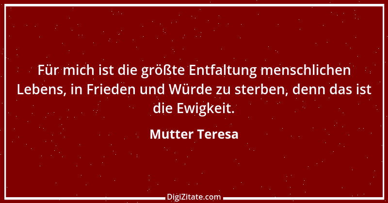 Zitat von Mutter Teresa 19