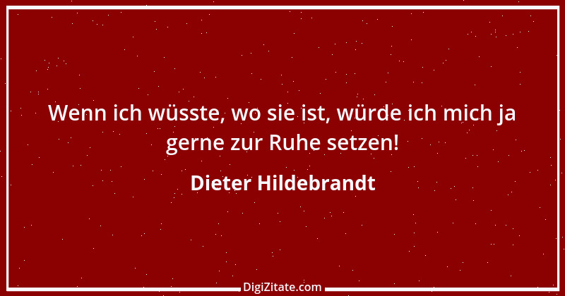 Zitat von Dieter Hildebrandt 36