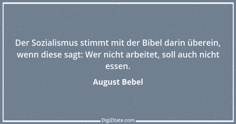 Zitat von August Bebel 2