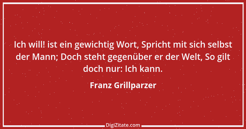 Zitat von Franz Grillparzer 206