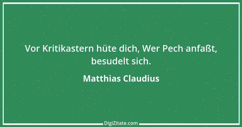 Zitat von Matthias Claudius 58