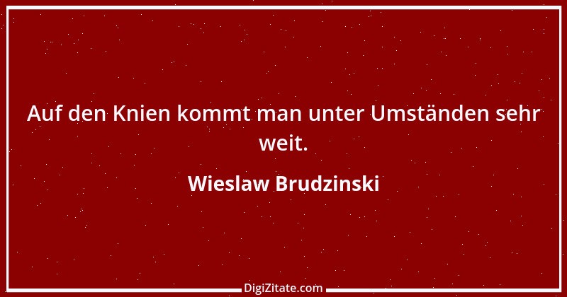 Zitat von Wieslaw Brudzinski 153