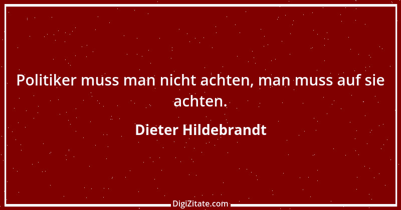 Zitat von Dieter Hildebrandt 38