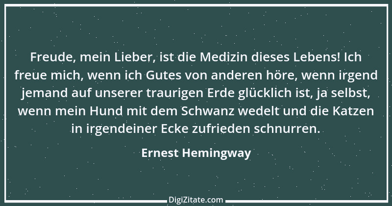 Zitat von Ernest Hemingway 26