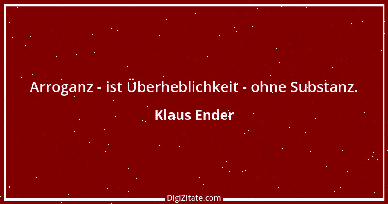 Zitat von Klaus Ender 34