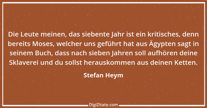 Zitat von Stefan Heym 6