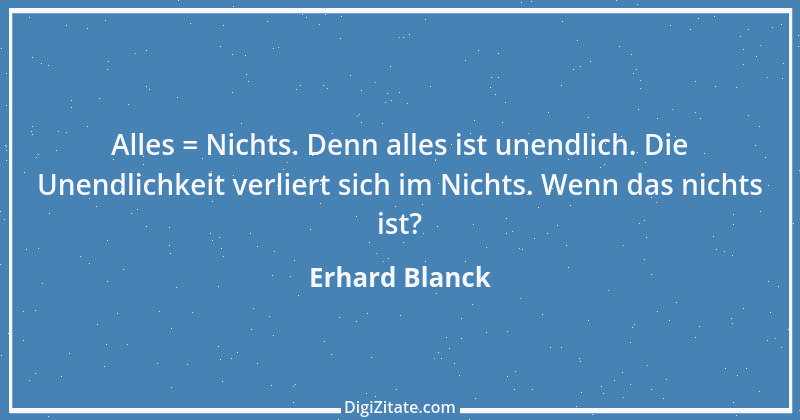 Zitat von Erhard Blanck 1917