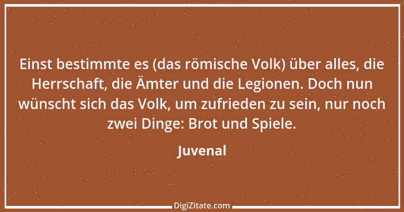 Zitat von Juvenal 35