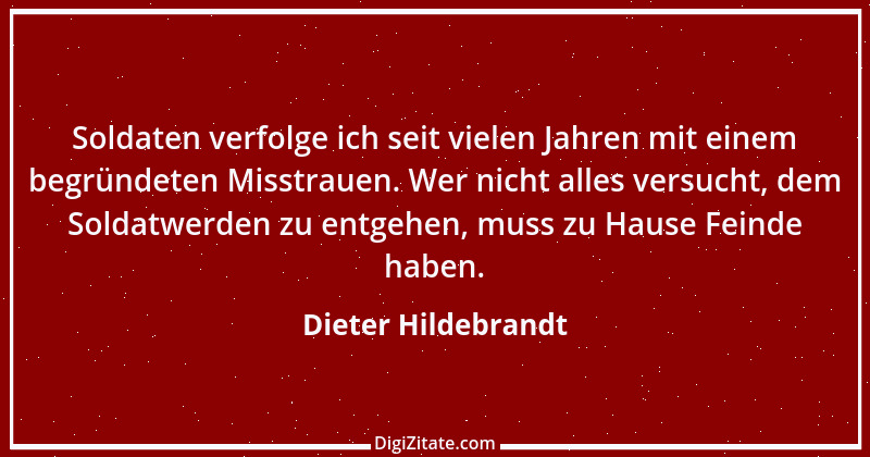 Zitat von Dieter Hildebrandt 40