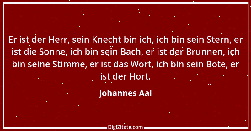 Zitat von Johannes Aal 1