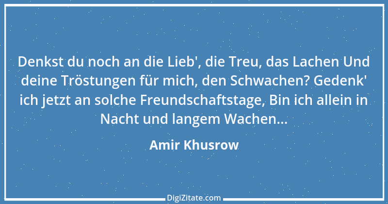 Zitat von Amir Khusrow 1