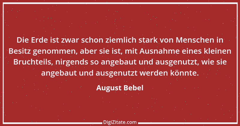 Zitat von August Bebel 7